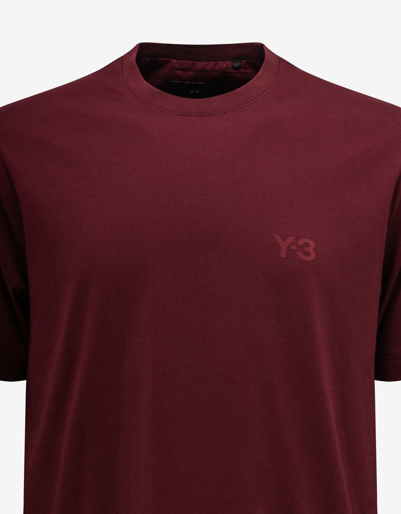 Y-3 Y-3 Dark Red Logo T-Shirt