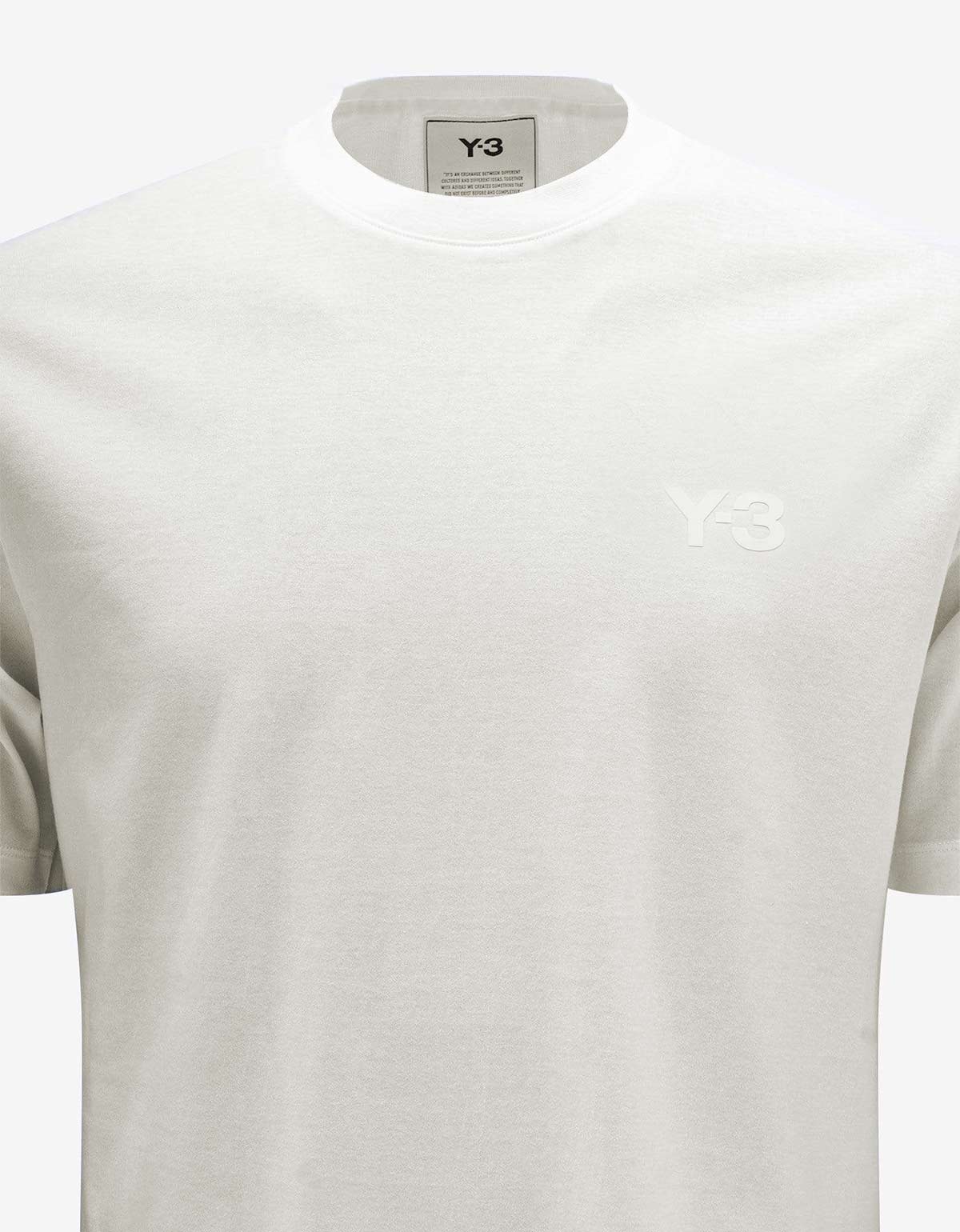 Y-3 Y-3 Off White Logo Relaxed T-Shirt