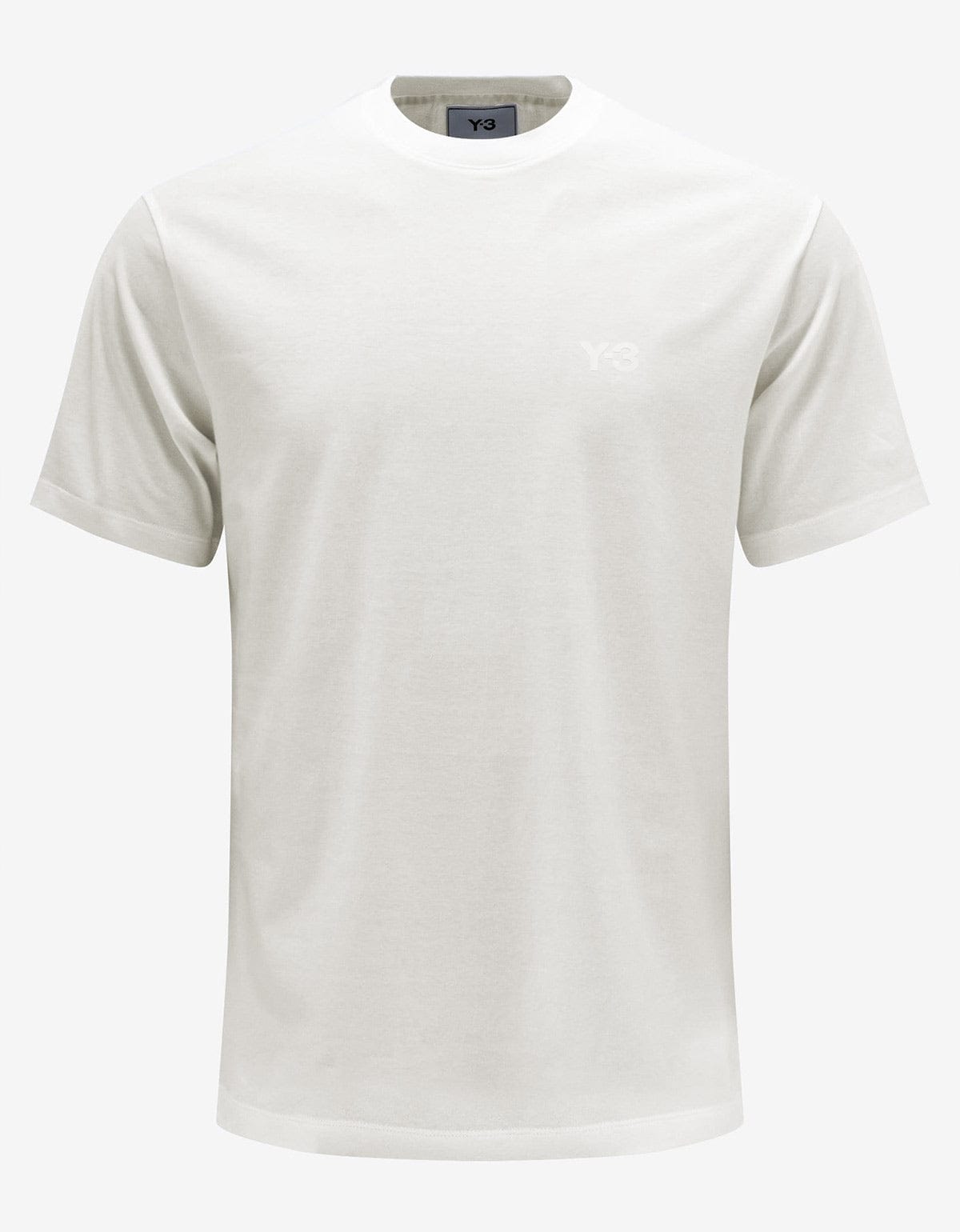 Y-3 Y-3 Off White Logo Relaxed T-Shirt