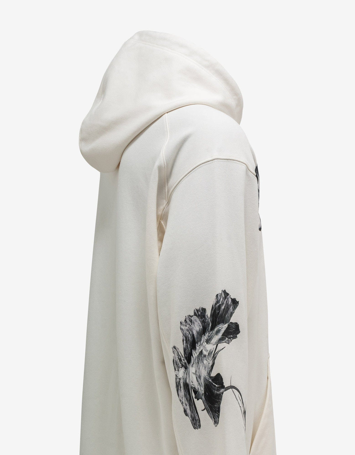 Y-3 Y-3 White Floral Print Hoodie