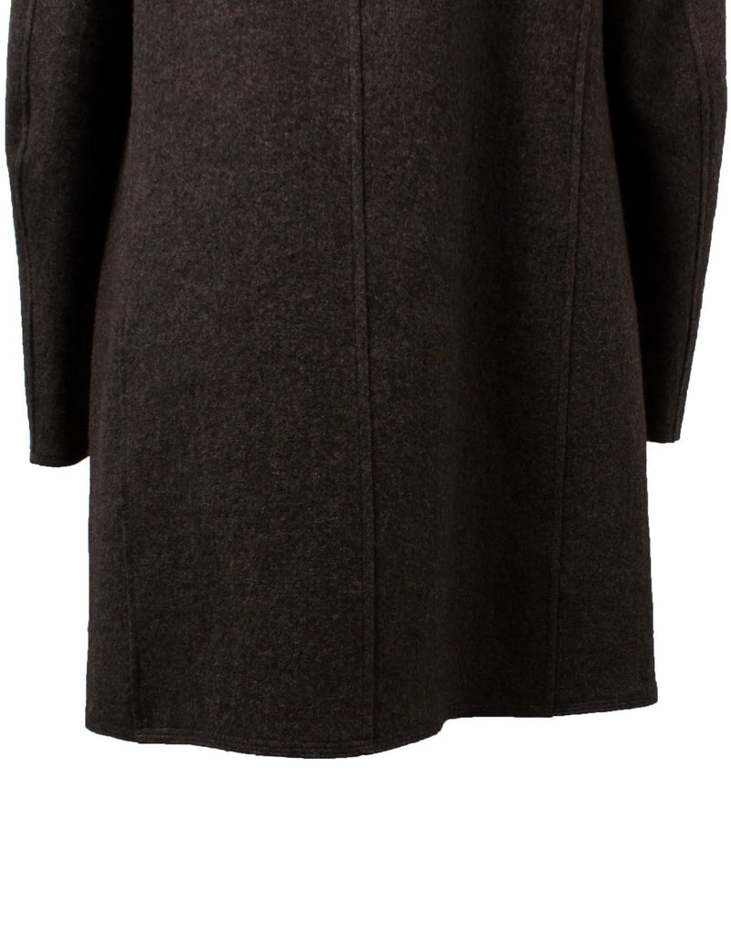 Y's by Yohji Yamamoto 3/4 Length Grey Wool Coat Jacket